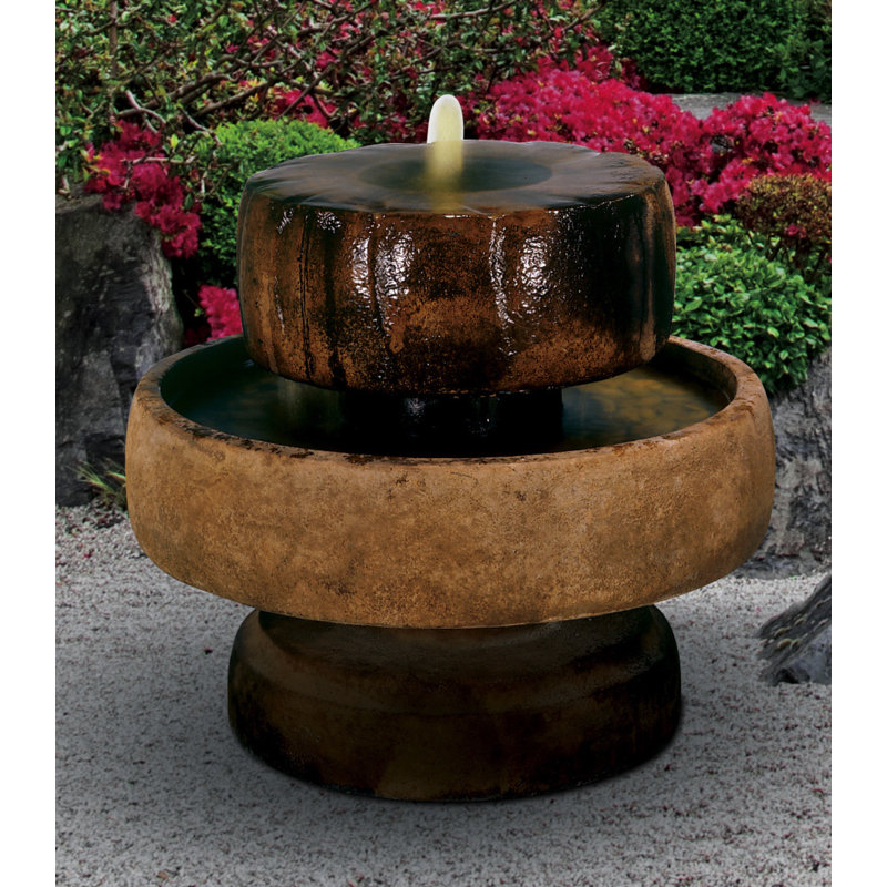 Henri Studio Centerpiece Concrete Little Millstone Cascade Fountain